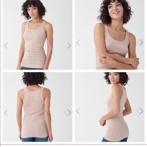 Splendid Nude Tan Neutral Ribbed Tank Small